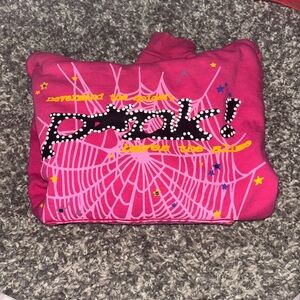 Spider hoodie in pink size small
